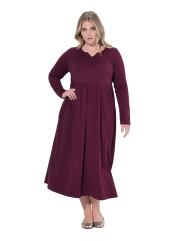 Ulla Popken Kleid in dunkel weinrot