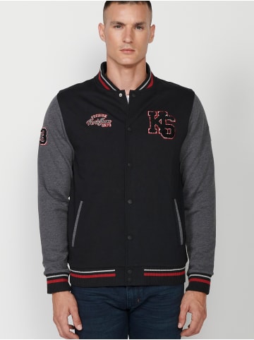 KOROSHI Sweatshirt Jacke in SCHWARZ