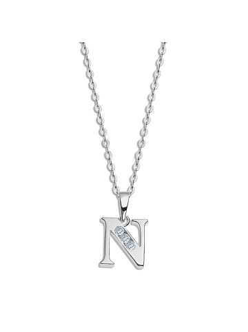 LOTUS silver Anhänger Silber 925 Sterling Silber Buchstabe N Halsketten