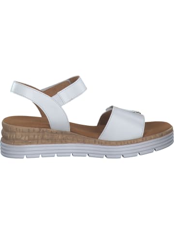 Gabor Comfort Keilsandaletten in weiss (uni+gold)