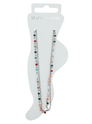 Adeliás Damen Anhänger aus Edelstahl mit Perle in silber