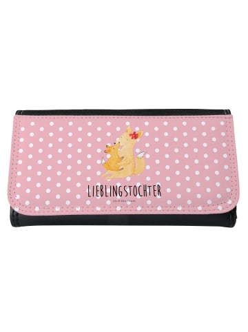 Mr. & Mrs. Panda Portemonnaie für Damen Fuchs Mama mit Spruch in Rot Pastell