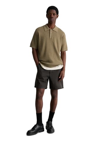 Marc O'Polo DENIM DfC Strick Poloshirt in Soft Brown