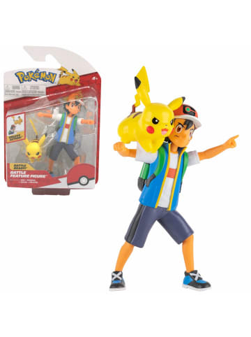 Pokémon Battle Feature Spiel-Figur | Pokemon | Deluxe Action Figur in Ash & Pikachu