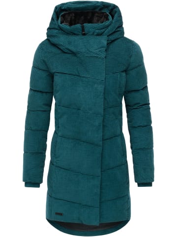 ragwear Wintermantel Pavla Cordy YOUMODO in Ocean Green