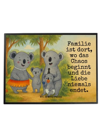 Mr. & Mrs. Panda Schreibtisch Matte Koala Familie Design mit Spruch in Weiß