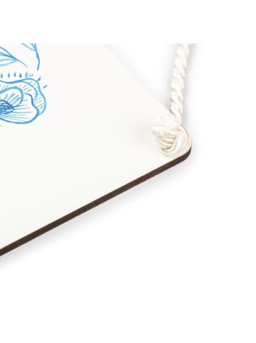 Mr. & Mrs. Panda Schild Mäuse Herz ohne Spruch in Weiß