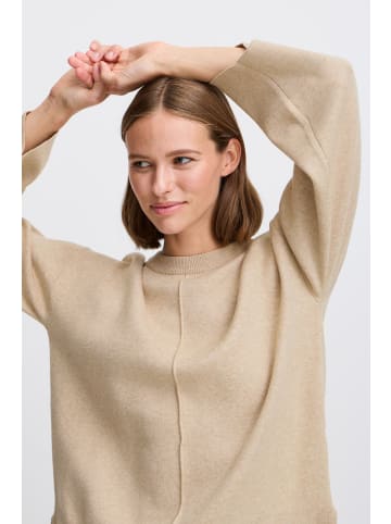 b. young BYOTARI JUMPER - loose fit in Humus Melange