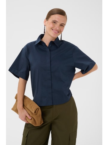 CULTURE Kurzarmhemd CUdaiva Loose fit in Blue Iris
