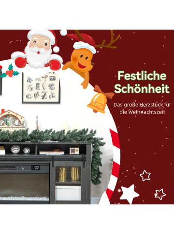 HOMCOM Weihnachtsgirlande-270L x 25B x 25H cm-Grün