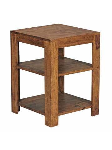 KADIMA DESIGN Standregal MUMBAI Massiv-Holz 105 cm Wohnzimmer-Regal mit 4
