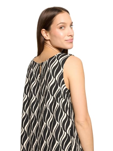 Betty Barclay Freizeitkleid ohne Arm in Schwarz/Beige