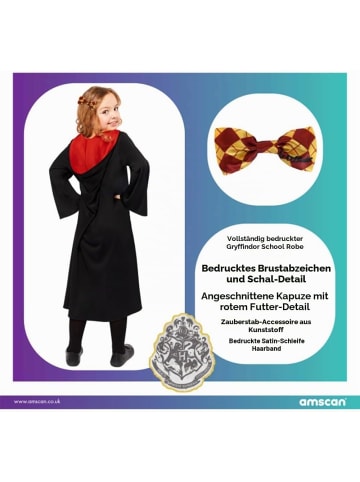 amscan Kinderkostüm Hermine Harry Potter Hogwarts Gryffindor Fasching Größe 110
