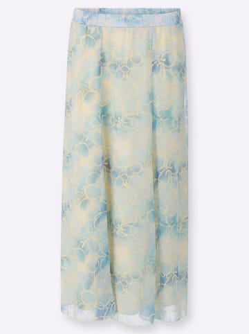 WITT WEIDEN Webrock in eisblau-vanille-bedruckt