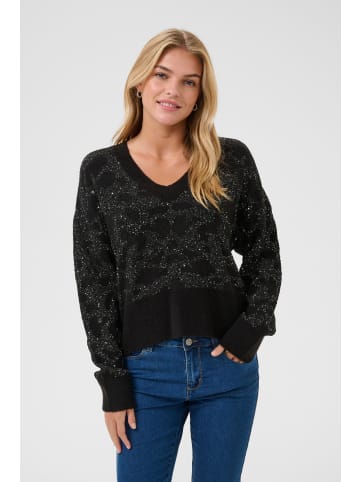 Kaffe Strickpullover KAmirjam Oversize fit in Black Deep
