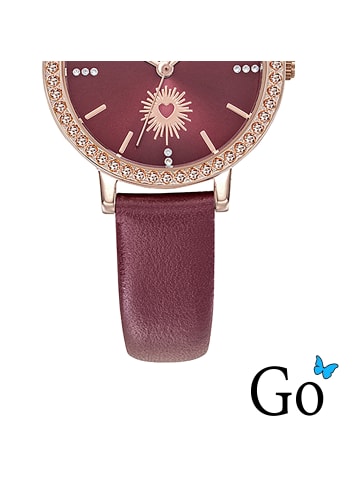 Girl Only Analog-Armbanduhr Girl Only Mademoiselle rot klein (ca. 30mm)