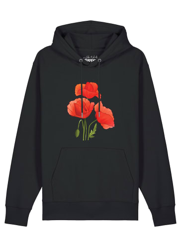 wat? Apparel Sweatshirt Poppy Flowers in Schwarz