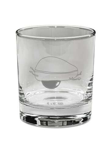 Mr. & Mrs. Panda Blümchentailglas Avocado Yoga ohne Spruch in Transparent