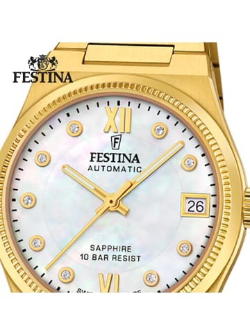 Festina Analog-Armbanduhr Festina Swiss Made gold mittel (ca. 35mm)