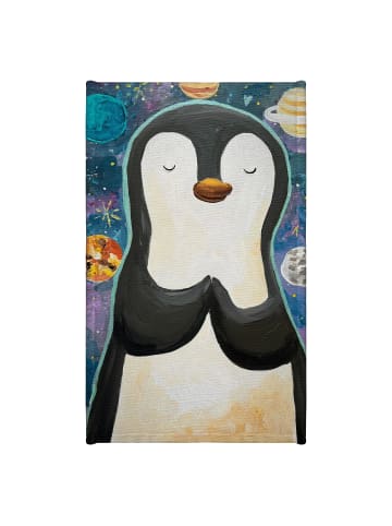 Mr. & Mrs. Panda Kinderhandtuch Pinguin Universum Design ohne Sp... in Weiß