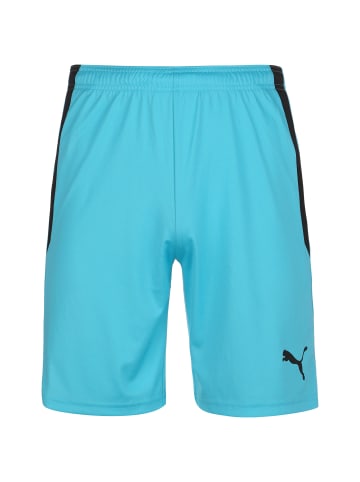 Puma Trainingsshorts TeamLIGA in türkis / schwarz