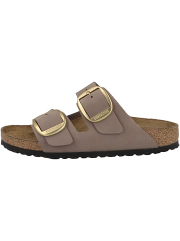 Birkenstock Pantolette Arizona Big Buckle Nubukleder schmal in lila