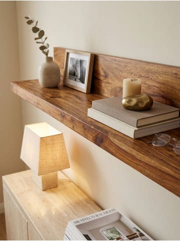 KADIMA DESIGN Wandregal Massivholz | Flexibel, Pflegeleicht, Verschiedene Größen in Braun