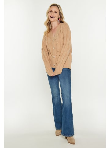 VIRITA Women Cardigan in Camel