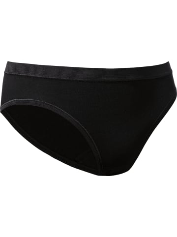 Con-ta Baumwolle, Feinripp Hüftslip 2er-Pack in schwarz