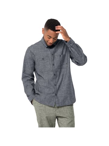 Jack Wolfskin M SANDROUTE SHIRT in Blau