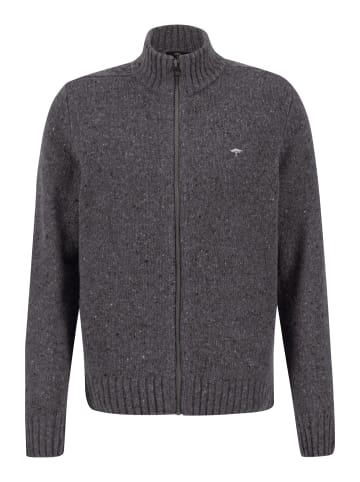 FYNCH-HATTON Cardigan-Zip in Steel