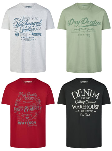 riverso T-Shirt RIVLeon 4er Pack in Mehrfarbig