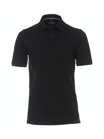 CASAMODA Polo-Shirt uni 004470 in Schwarz