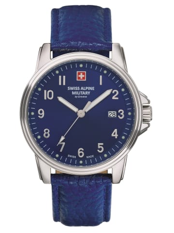 Swiss Alpine Military by Grovana Analoguhr für Herren in blau