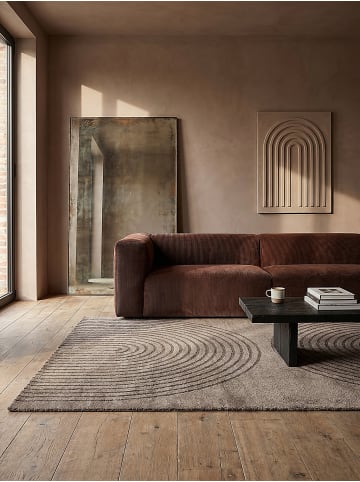 KADIMA DESIGN Teppich Kurzflor Geometrisch pflegeleicht Wohnzimmer Schlafzimmer Flur in Braun
