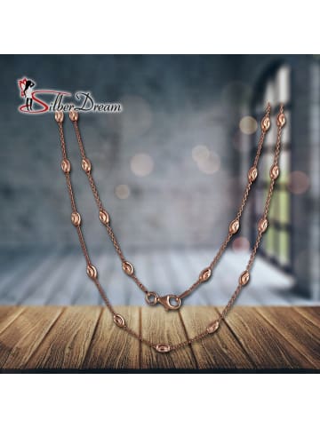 SilberDream 925 Silber, vergoldet (Roségold 333) Damen SilberDream Halsketten  ca. 45cm