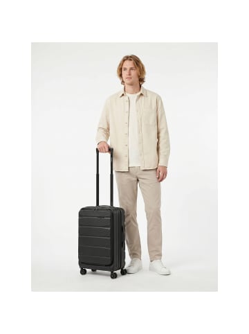 Franky Munich 4.0 4 Rollen Kabinentrolley 55 cm Laptopfach mit Dehnfalte black dull