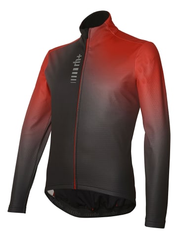 rh+ Radjacke Stylus Printed Thermo Jkt in black-red code shadow