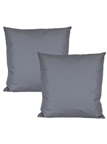 JACK 2er Set Outdoor Kissenhülle 50x50cm in Blaugrau