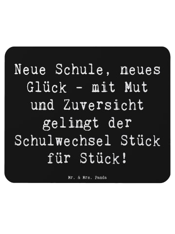 Mr. & Mrs. Panda Mouse Pad Spruch Einen Schulwechsel bewältigen ... in Schwarz