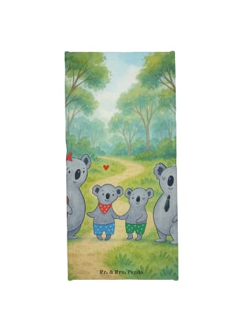 Mr. & Mrs. Panda Duschhandtuch Koala Familie zwei Design ohne Sp... in Grau Pastell
