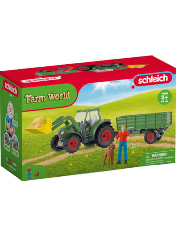 Schleich Spielfigur Farm World Traktor mit Anhänger, ab 3 Jahre