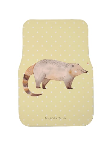 Mr. & Mrs. Panda Automatte Nasenbaer ohne Spruch in Gelb Pastell
