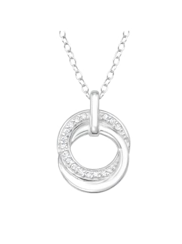 Alexander York Kette mit Anhänger RINGE GEO in 925 Sterling Silber, 2-tlg. in silber