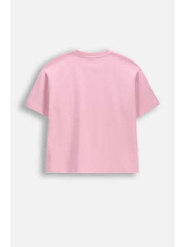 Coccodrillo Baumwoll-T-Shirt mit kurzen Ärmeln in gedämpftes Rosa