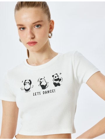 KOTON TSHIRT SS in Ekru