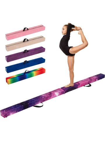 COSTWAY 210 cm Schwebebalken in Lila