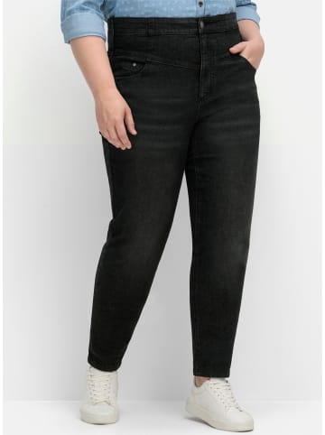 sheego Stretch-Jeans in black denim