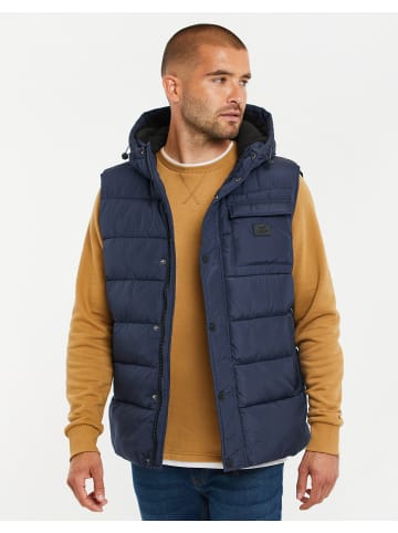 Threadbare Steppweste THB Jacket Hooded Gilet Ritcher in Navy