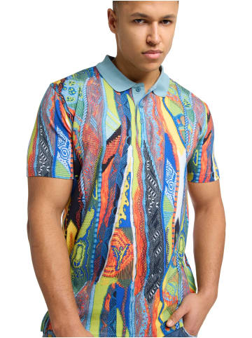 Carlo Colucci Poloshirt Egg in Petrol